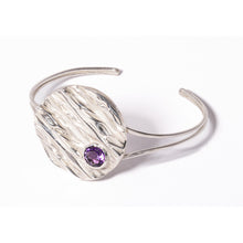 Carica l'immagine nel visualizzatore di Gallery, Bracciale alla schiava Onde con Ametista