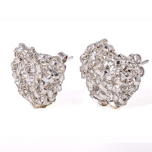 Carica l'immagine nel visualizzatore di Gallery, Orecchini Intreccio Cuore a lobo