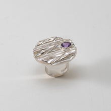 Carica l'immagine nel visualizzatore di Gallery, Anello Onde rotondo