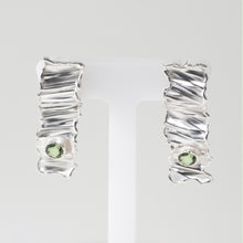 Carica l'immagine nel visualizzatore di Gallery, orecchini rettangolari pendenti donna