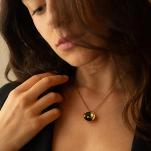 Collana Luminescente Con Grano Di Senape E Montagna – Faith Moves Mountains, Gioiello Cristiano
