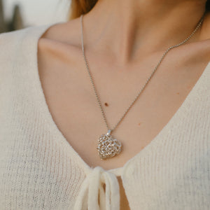 Collana con Pendente Intreccio Cuore